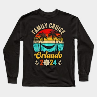 Family Cruise Orlando 2024 Summer Matching Vacation Long Sleeve T-Shirt